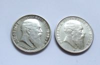 2 Münzen Silber Dt. Kaiserreich: 2 M 1907 Baden m./o. Lebensdaten Brandenburg - Ruhland Vorschau