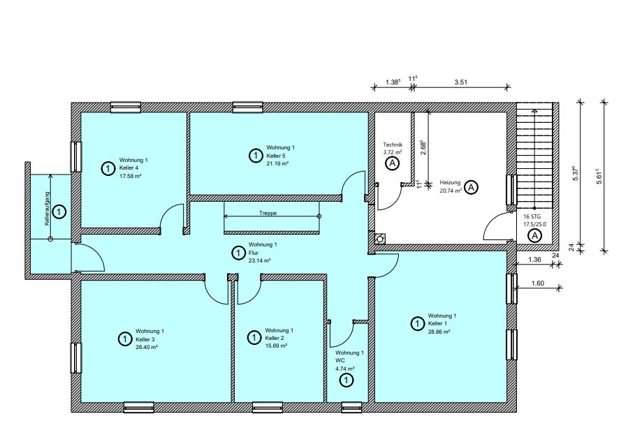 Eigentumswohnung mit Garten und Doppelgarage, 6 Zimmer in Aholming