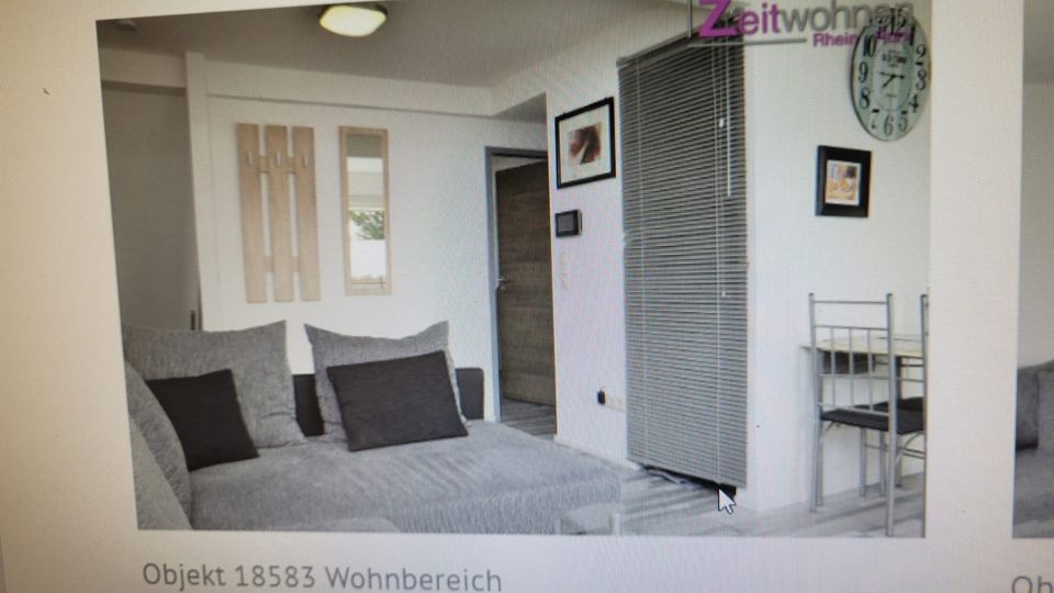 Möbelierte 2 Zimmer Wohnung auf Zeit in Köln