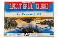 POSTER GRATEFUL DEAD TOUR 1981 RÜSSELSHEIM KONZERT PLAKAT Berlin - Marzahn Vorschau