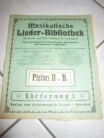 Musikalische Lieder Bibliothek Piston II  in B – alte Noten Niedersachsen - Lohne (Oldenburg) Vorschau