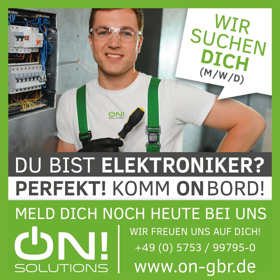 Wir suchen Elektroniker (m/w/d)) in Auetal