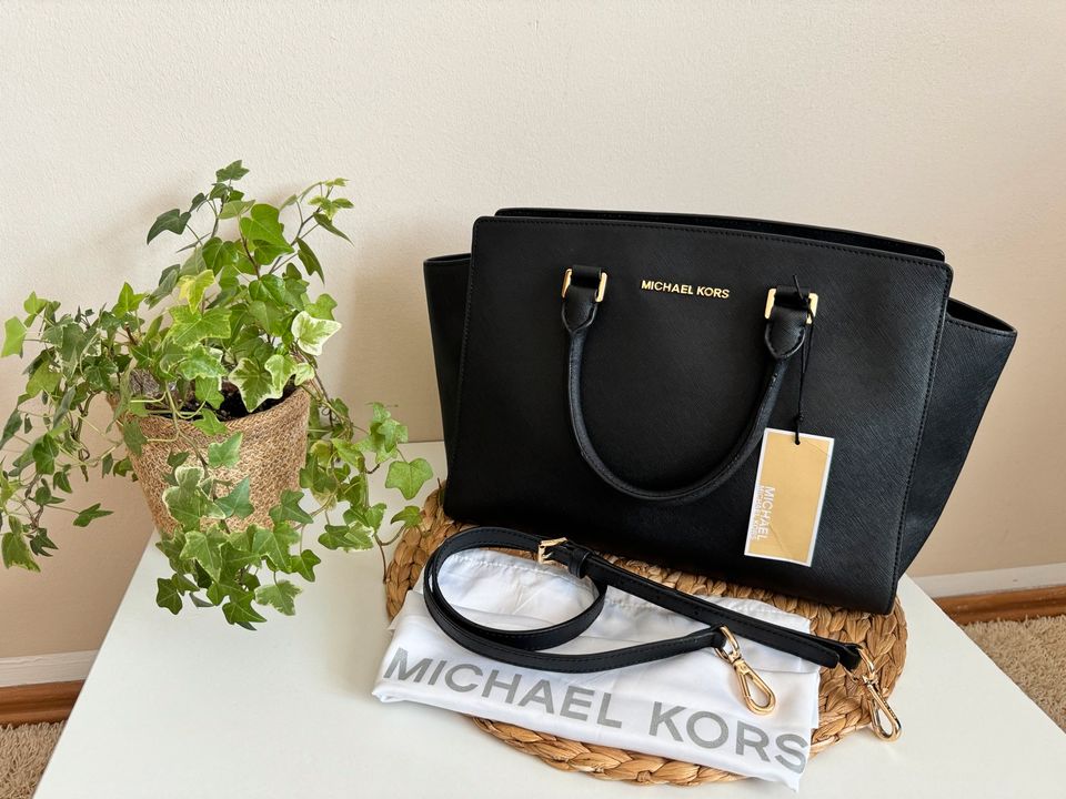 ⭐️ MICHAEL KORS Selma Large Handtasche ⭐️ LG TZ • Leder • schwarz in Köln