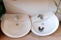 2 gebrauchte ovale Waschbecken lecico + Grohe Armaturen Rheinland-Pfalz - Rodalben Vorschau