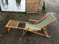 Original DDR Campingliege aus Holz mit Fußteil Sachsen - Lohmen Vorschau