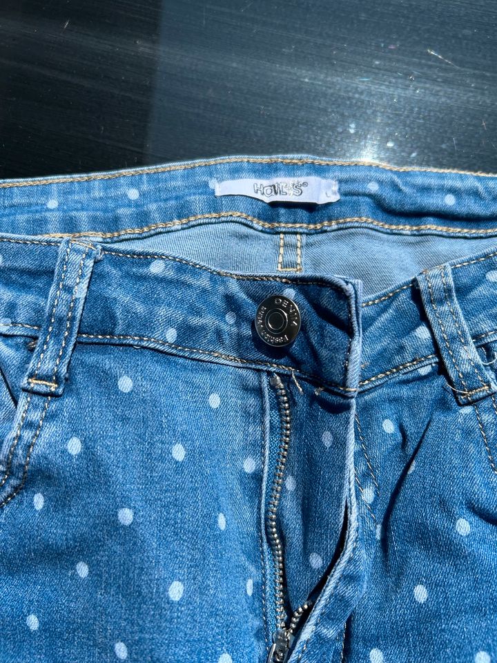 Jeans Stretch Punkte Hose in Husby