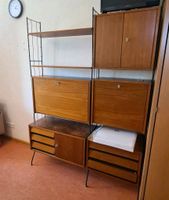 Modulares Regal System Teakholz Midcentury  50er 60er Jahre Bayern - Waldkraiburg Vorschau