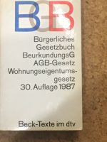 Beck Texte im dtv: Bürgerliches Gesetzbuch BGB: 30. Auflage 1987 Bayern - Sonthofen Vorschau