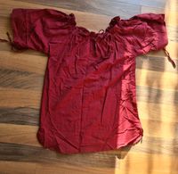 Neue Mittelalter Bluse rot carmenbluse Rot langer Schnitt Nordrhein-Westfalen - Leichlingen Vorschau