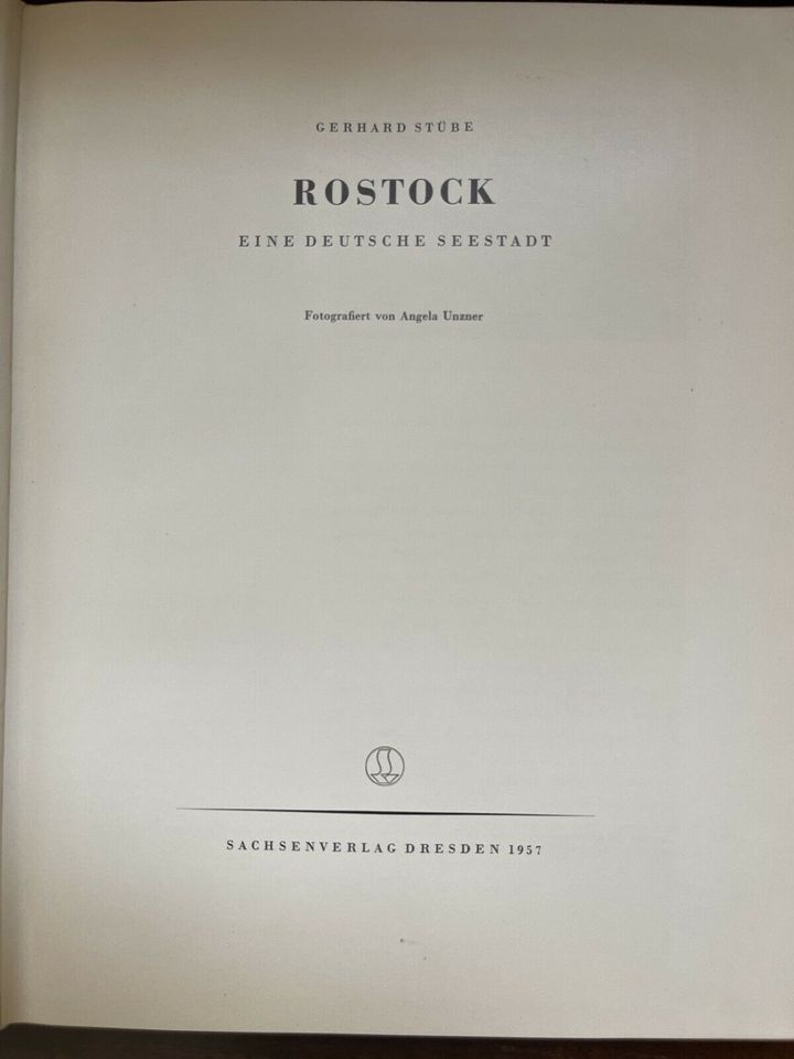 Rostock Buch 1957 Leinen gebunden in Rostock