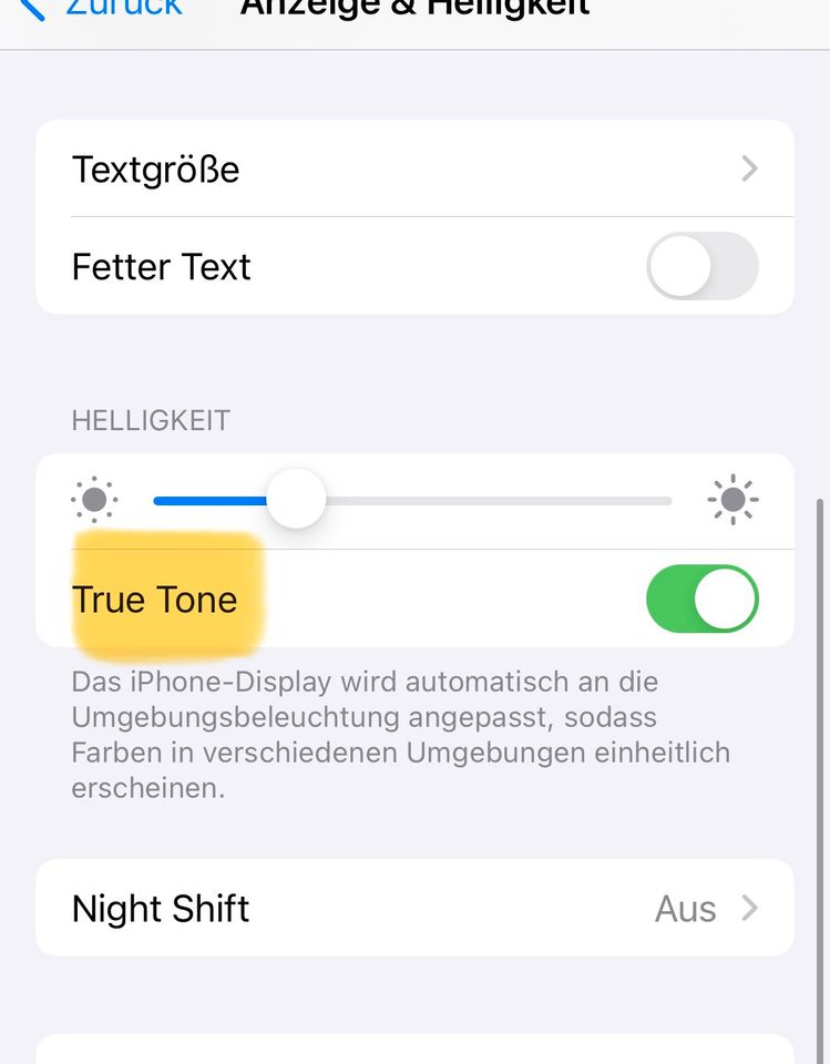 True Tone Funktion Wiederherstellen iPhone 11 12 13 14 Mini Pro in Weilheim