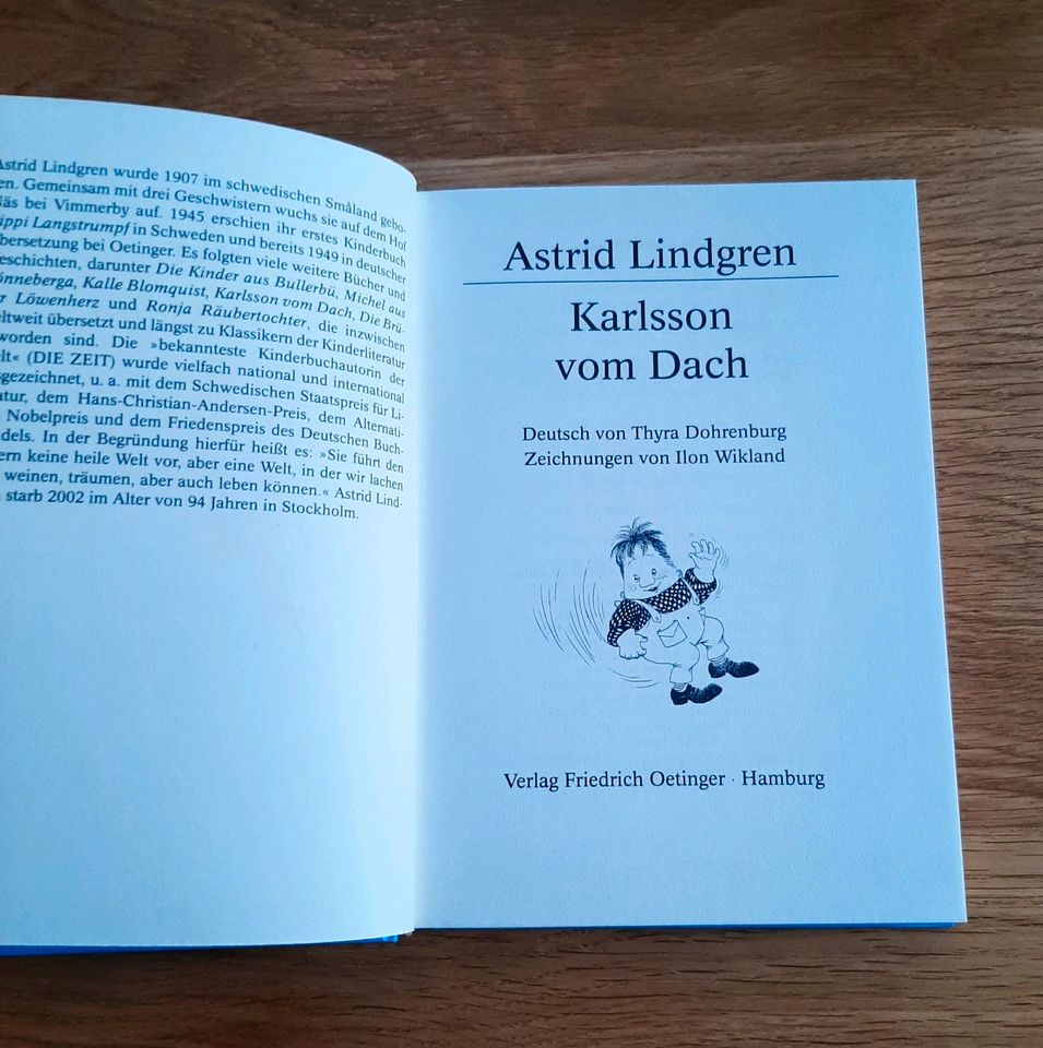 Buch Karlsson vom Dach Astrid Lindgren Versand 2,25 € in Kitzingen