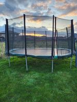 Outdoor Trampolin Ampel XXL, 490 cm, grün, rund - Komplettset für Niedersachsen - Lathen Vorschau