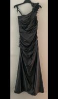 Unique Abendkleid grau schraffiert off shoulder Berlin - Charlottenburg Vorschau