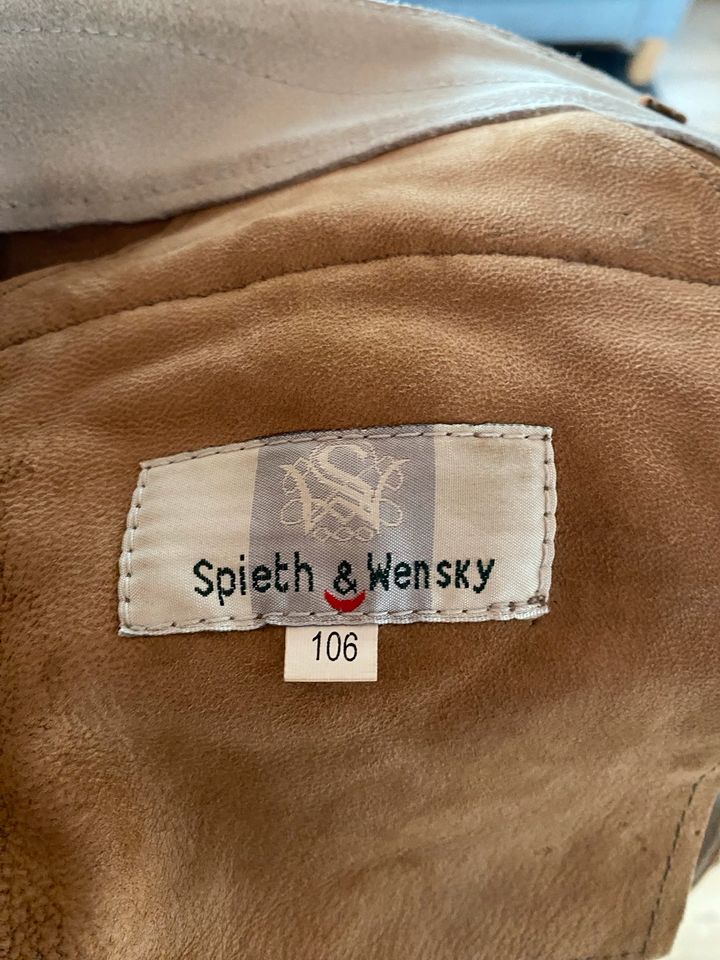 Hochwertige Lederhose von Spieth & Wensky Größe 106 in Schweitenkirchen