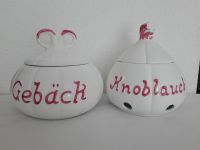 2-er Set Gebäck und Knoblauch Keramik Behälter Düsseldorf - Garath Vorschau