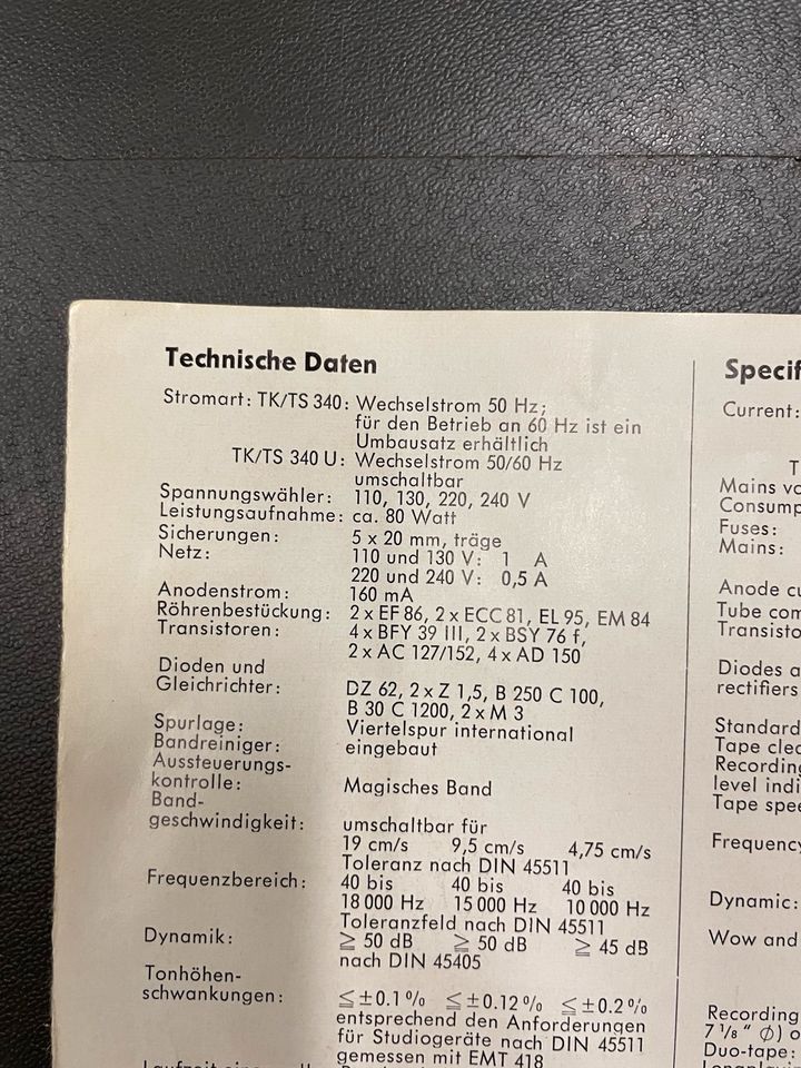 Grundig TK 340 HIFI Deluxe Radio , Stereoanlage in Köln