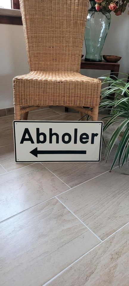 Blechschild "Abholer" in Sülfeld