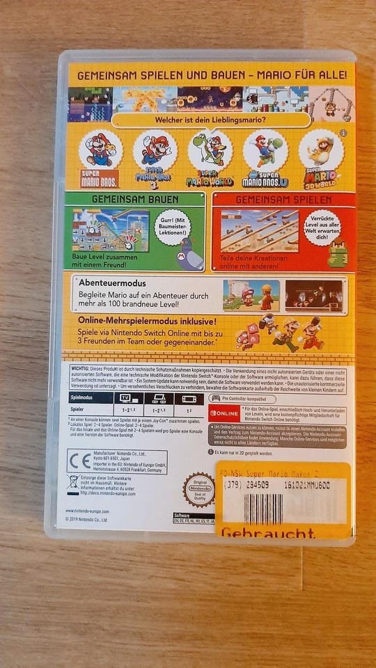 Super Mario Maker 2 Nintendo Switch Spiel in Nürnberg (Mittelfr)
