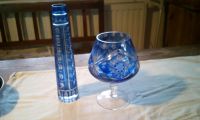 DDR Glas , blau, Vase und Cognacschwenker Thüringen - Sonneberg Vorschau