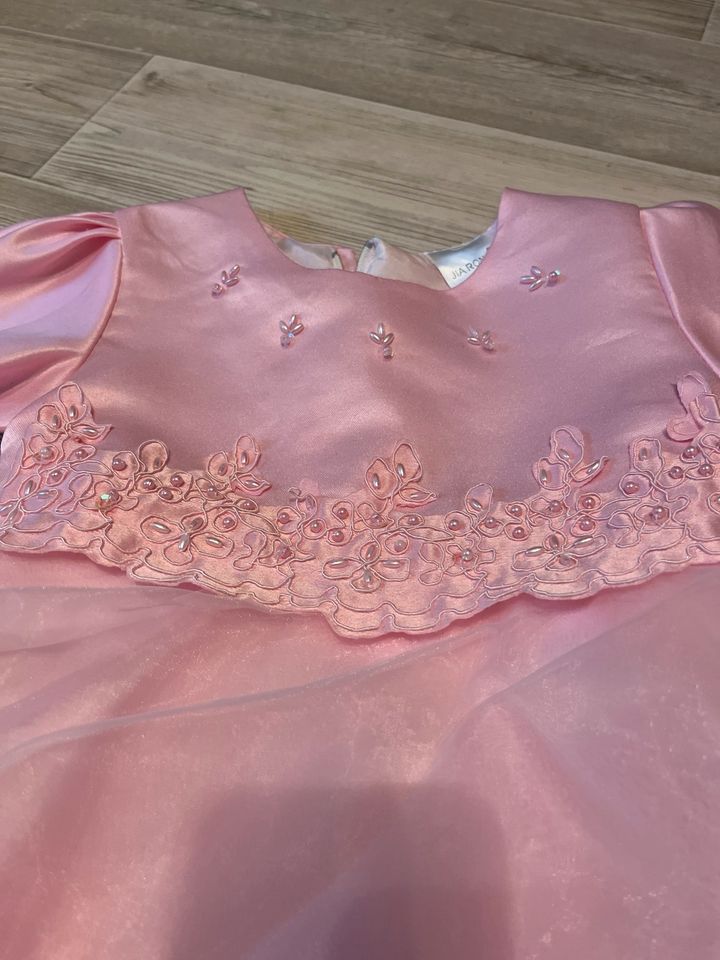 Blumen-Mädchen-Kleid/ Kleid Rosa, Größe 92 in Großhabersdorf