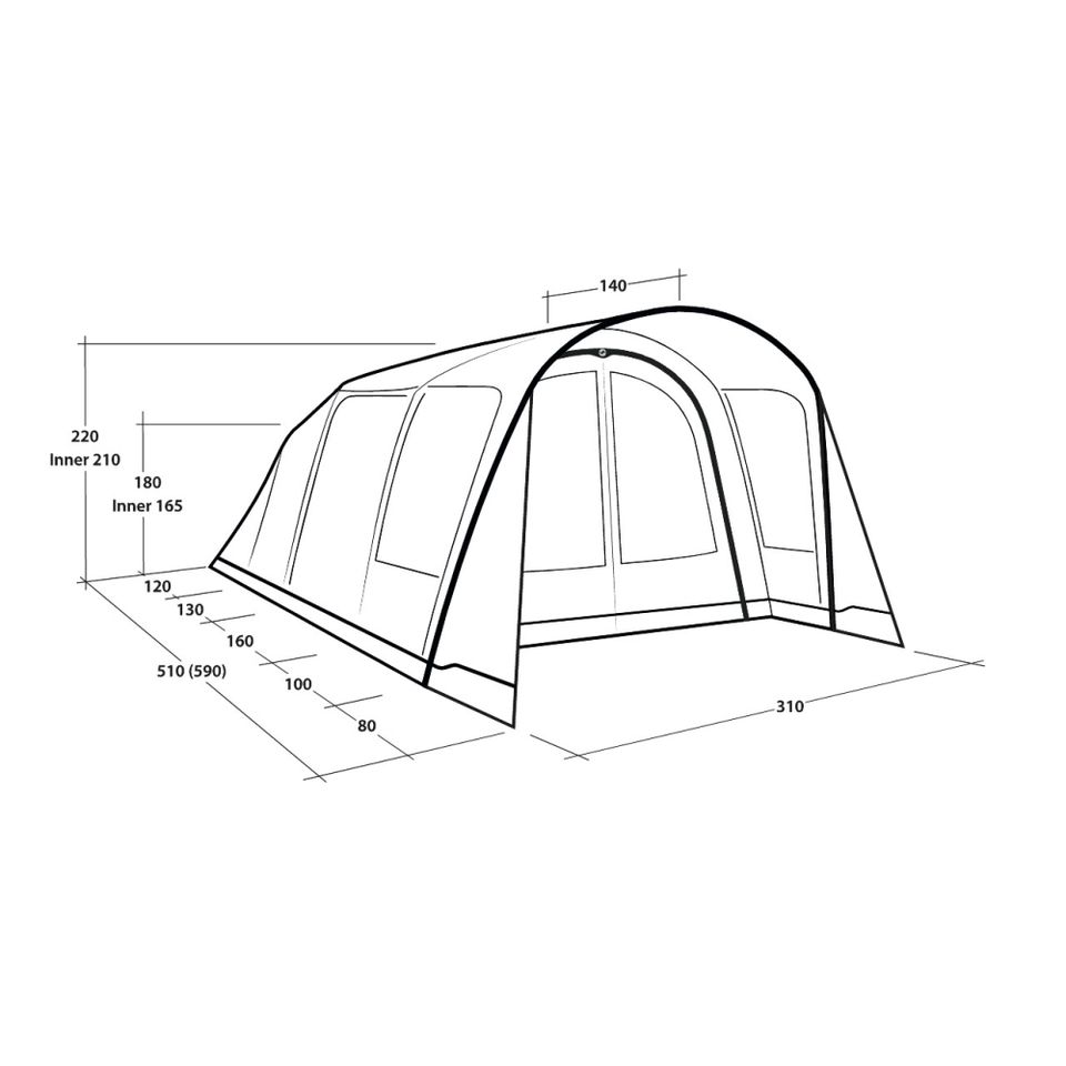 Outwell Campingzelt Hayward Lake 4 - 6 Personen in Westendorf