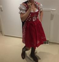 Dirndl in rot mit kurzer weißen Bluse Niedersachsen - Bockenem Vorschau