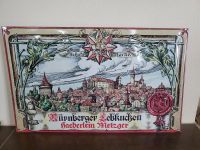 Werbeschild Blechschild Emaille Nürnberger Lebkuchen Haeberlein Bayern - Kleinostheim Vorschau