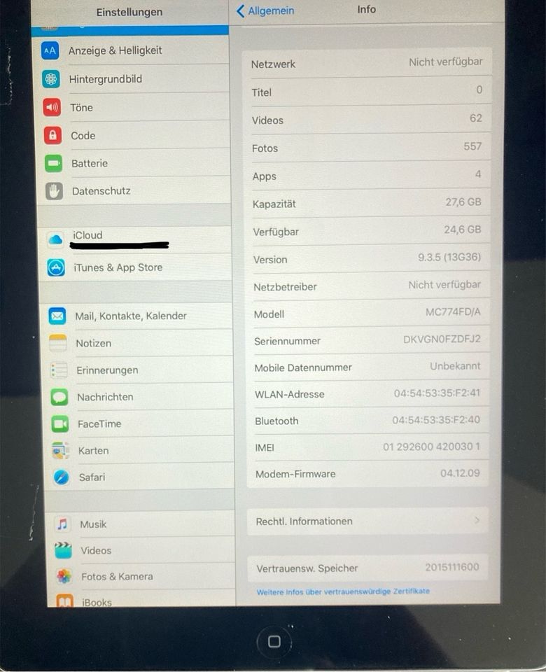 iPad 32GB Cellular SIM WiFi 2. Generation in Dresden