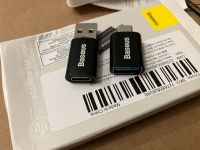 2x Baseus USB zu USB-C & USB-C zu USB Adaptern schwarz Köln - Chorweiler Vorschau