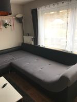 XXL Sofa Couch grau schwarz Stoff und Leder Wohnlandschaft Baden-Württemberg - Weikersheim Vorschau