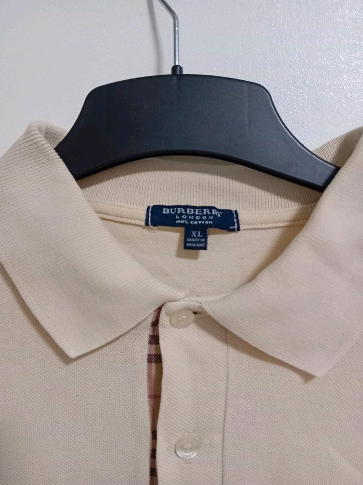 Vintage Burberry kurzarm Hemd in gelb Gr. XL in Düsseldorf