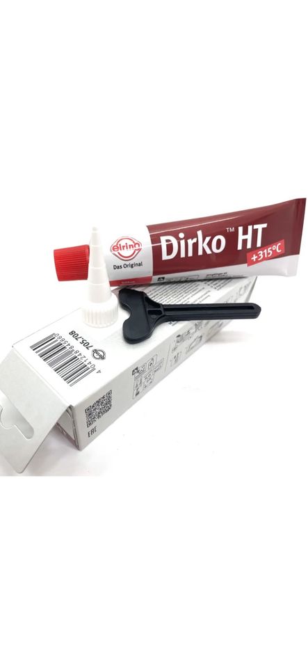 Dichtmasse Dirko HT rot, -60 bis +315°C - 70ml von elring