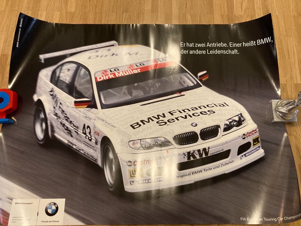 Original BMW E46 Dirk Müller Poster in Esslingen