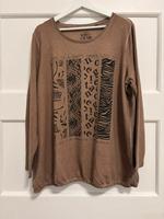 Beiges shirt gina benotti xl 48 50 viskose Muster Niedersachsen - Wolfsburg Vorschau