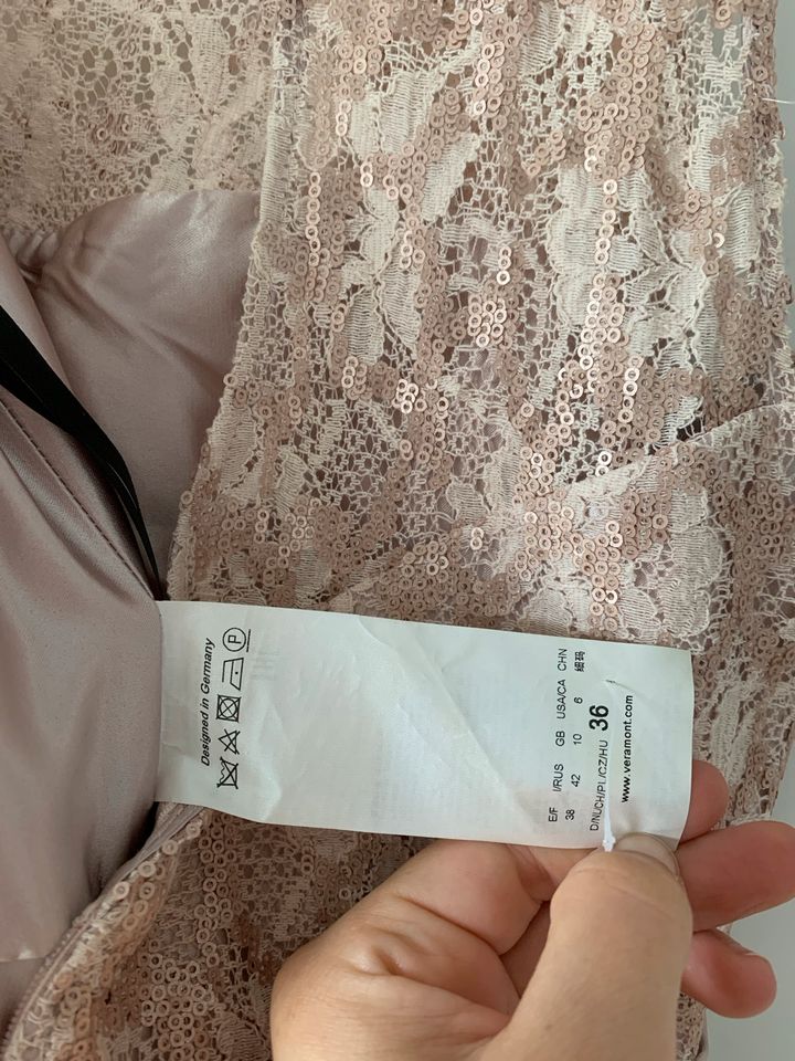 Vera Mont Abendkleid, 36, rosa, rosé, lang, Hochzeit, 38, S in Hildesheim