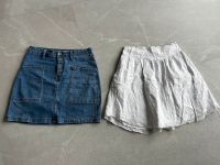 2x Rock Sommer Jeansrock, weiß Lochmuster Baumwolle Bayern - Gilching Vorschau