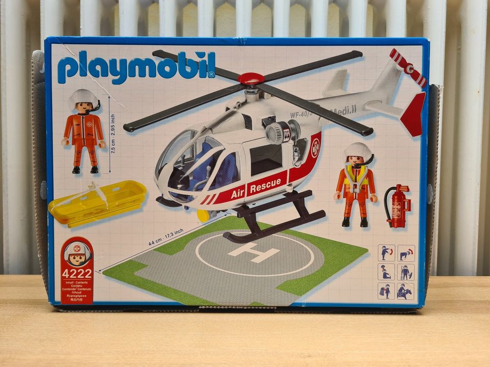 Playmobil 4222 - Notarzthelikopter - aus 2003 - m. OVP / BA in Kirchseeon