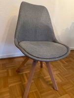 3 Stühle Esszimmerstühle grau mit Holzbeinen sehr guter Zustand Bremen - Horn Vorschau