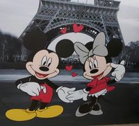 Wandbild Leinwand Minnie und Mickey Maus Eifelturm Leipzig - Sellerhausen-Stünz Vorschau