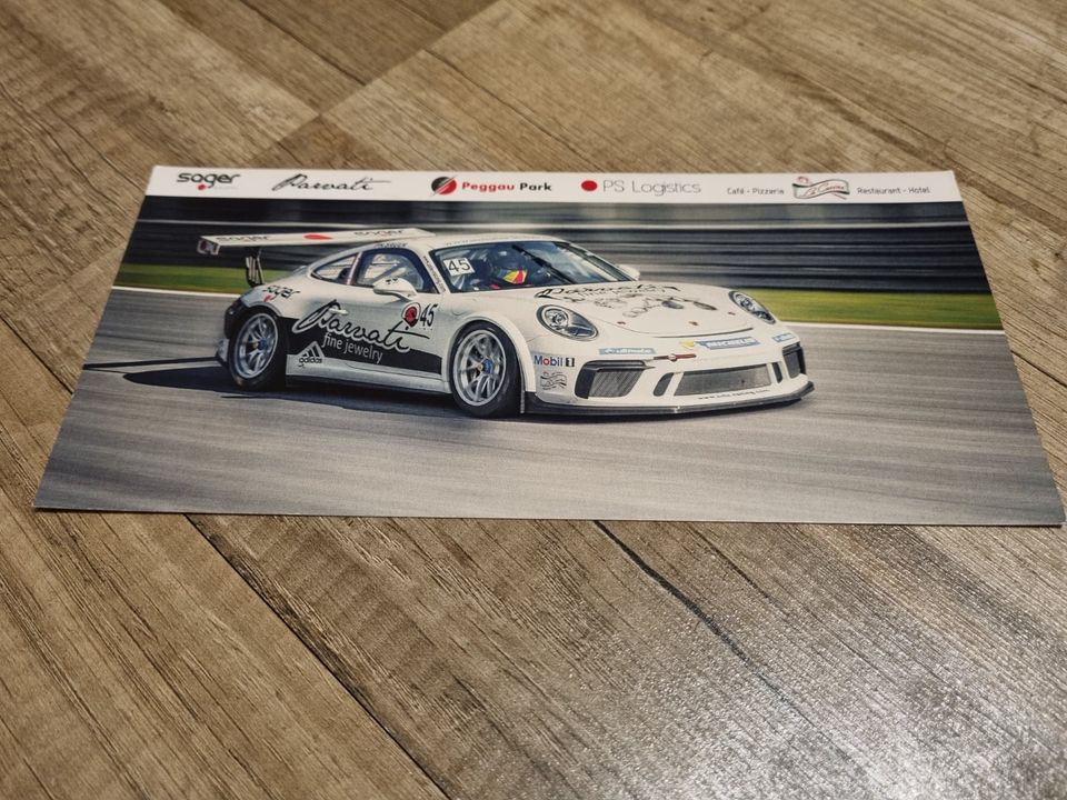 1 Autogrammkarte PHILIPP SAGER  Porsche Cup ohne AG Motorsport in Chemnitz