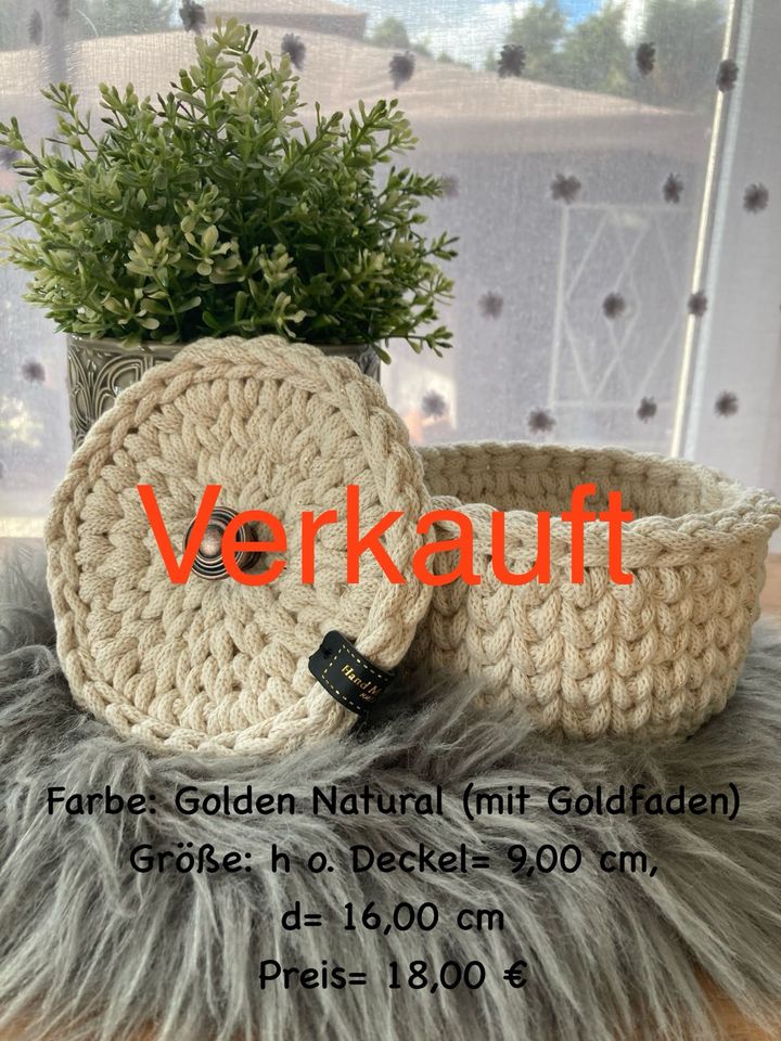 Häkelkorb/ Korb/ Schale/ gehäkelt/ Deko/ Handmade/ Handarbeit in Waren (Müritz)