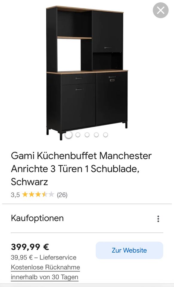 Küchenbüffet schwarz in Baden-Württemberg - Heilbronn | eBay Kleinanzeigen  ist jetzt Kleinanzeigen