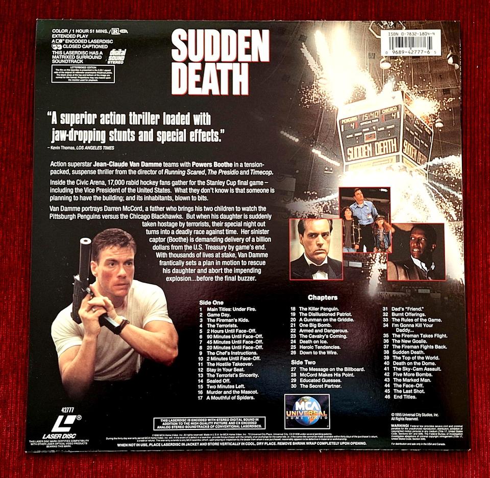 Sudden Death - Laserdisc -english -Letterboxed Edition in München