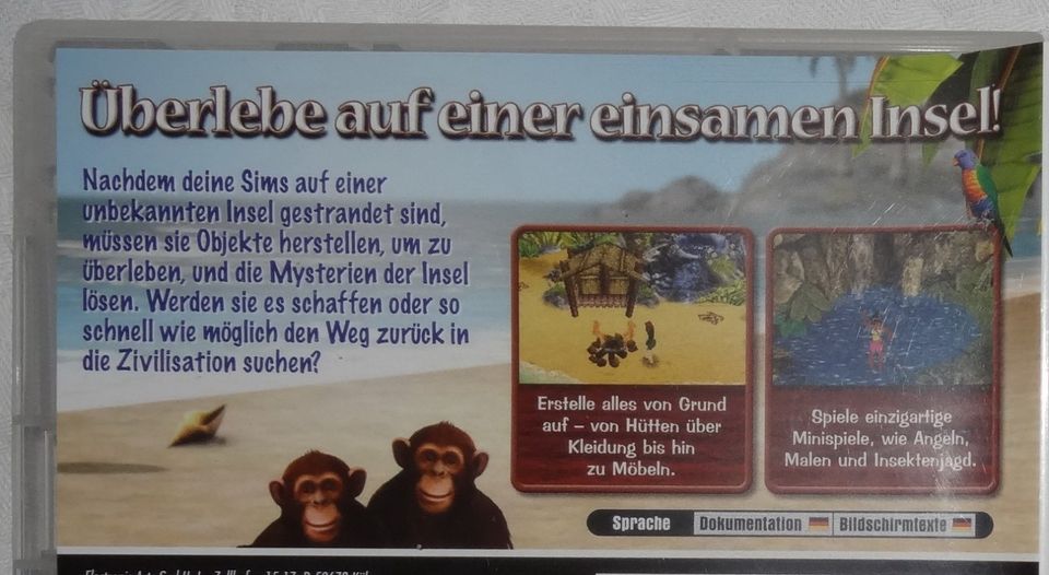 CS Nintendo DS Die SIMS 2 gestrandet überlebe auf einer einsamen in Bacharach