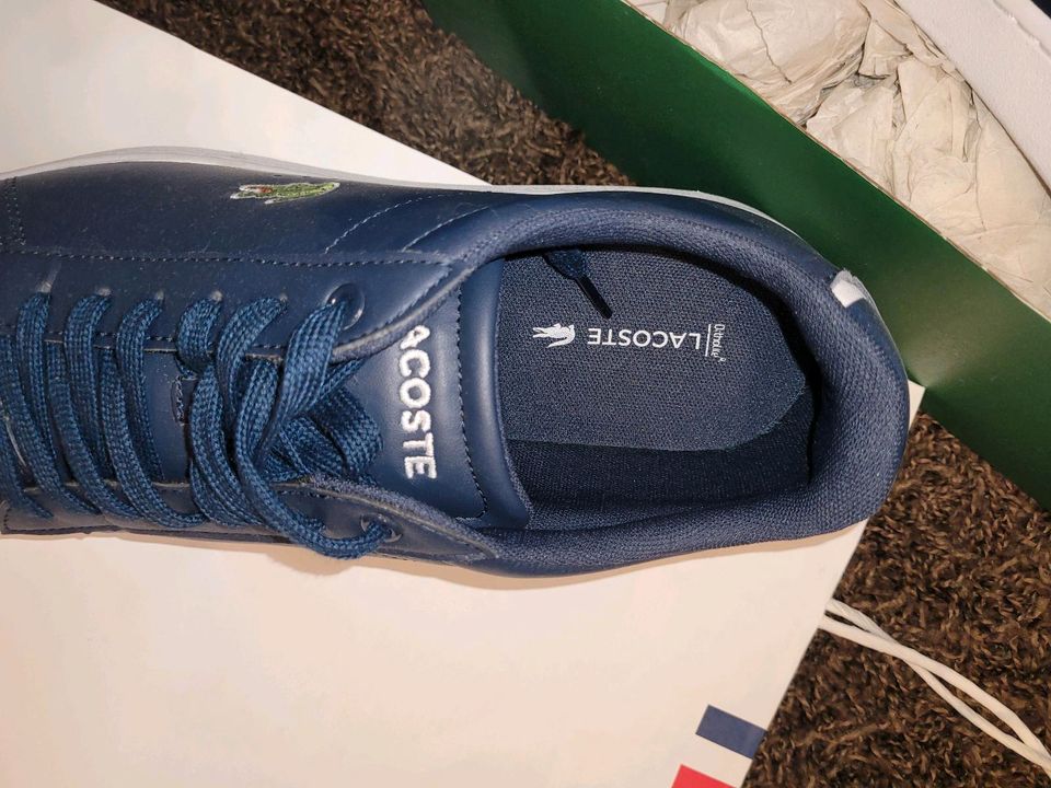 NEUWERTIG LACOSTE Schuhe blau Größe 44 navy blue neu Herren in Gronau (Westfalen)