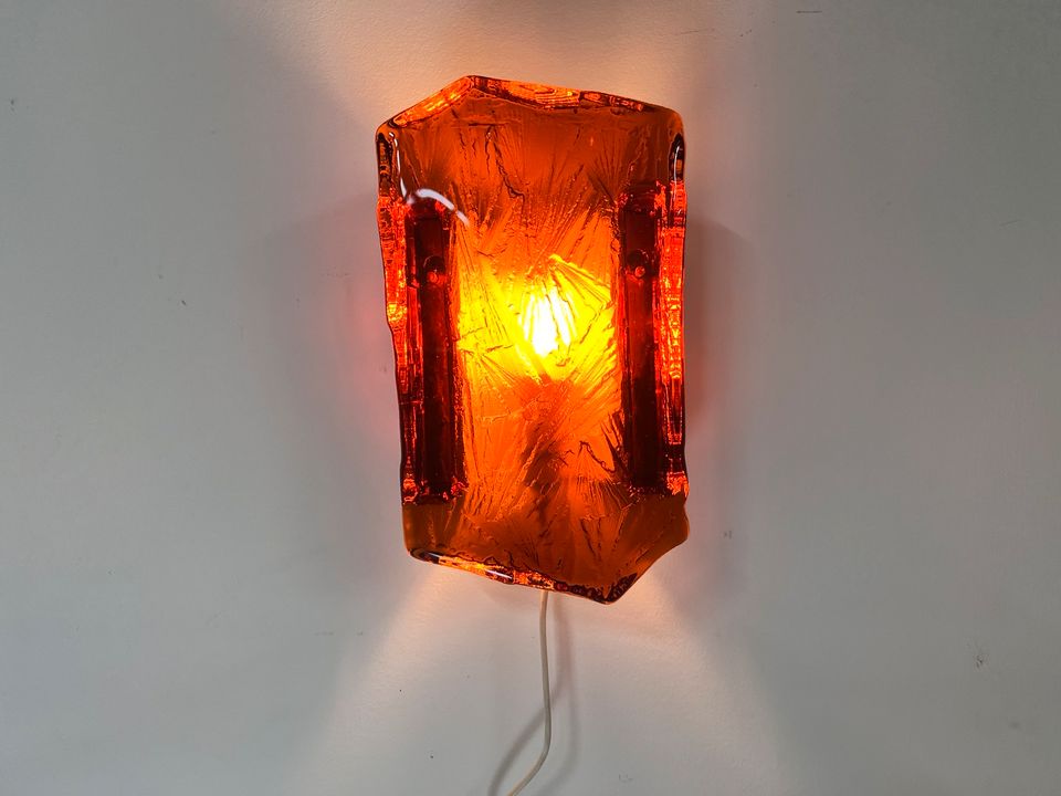 70er Jahre Brutalismus von VITRIKA Wandlampe mit Stecker und Schalter Dänisches Design Handarbeit Seltenheit Rarität Nachtlicht in Berlin