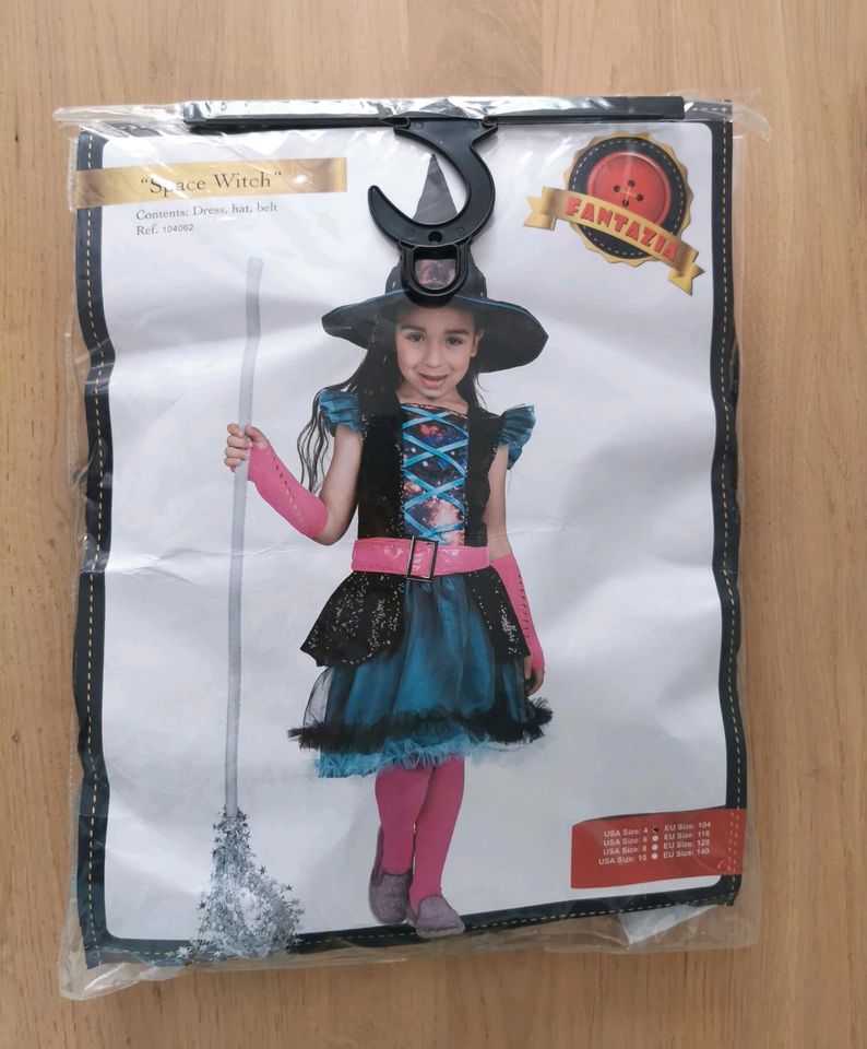 Mädchen Hexenkleid Karneval Fasching Kostüm Gr. 104 in Gießen