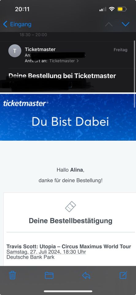 Travis Scott Ticket Frankfurt in Worms