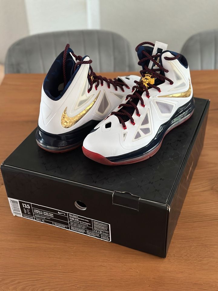 Nike LeBron 10 X Gold Medal EUR 48 US 13 5 JORDAN